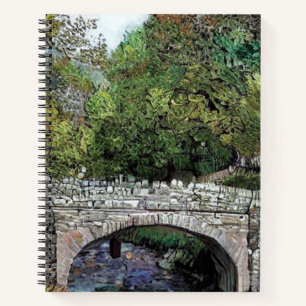 OLD BRIDGE OVER RIVER NOTEBOOK