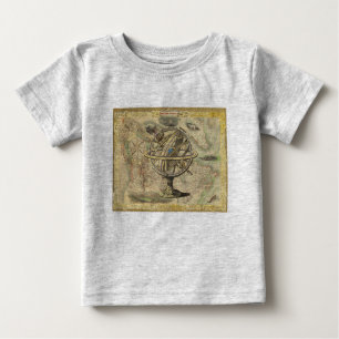 Old British America Explore Polar Bear Compass Map Baby T-Shirt