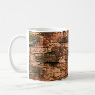 Old broken brick wall coffee mug
