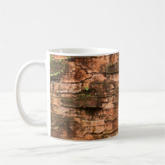 Old broken brick wall coffee mug