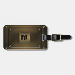 Old Bronze Metal(simulated) Luggage Tag