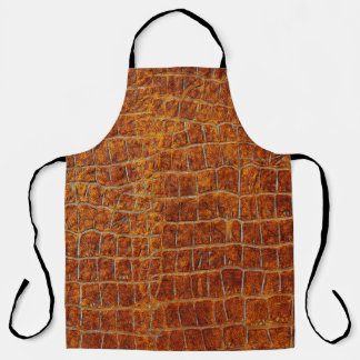 Old brown animal leather texture apron