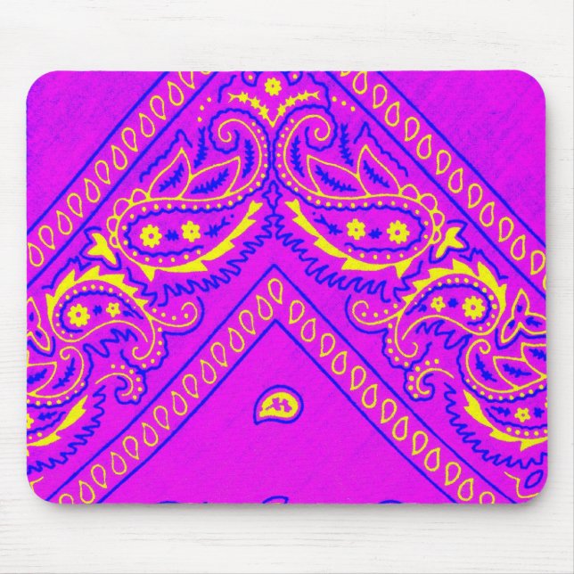 Old Brown Bandanna 5 Mouse Pad (Front)