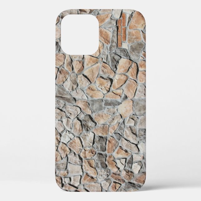Old Brown Castle Stone Texture Case-Mate iPhone Case (Back)