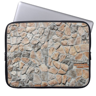 Old Brown Castle Stone Texture Laptop Sleeve