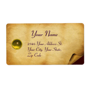 OLD BROWN PARCHMENT,GEM STONE