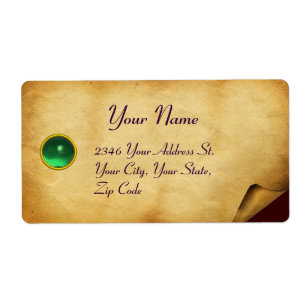 OLD BROWN PARCHMENT,GEM STONE