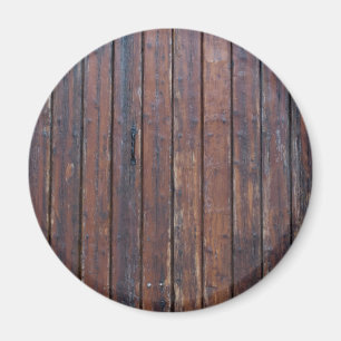 Old Brown Wood Doors With Black Iron Supports Magnet