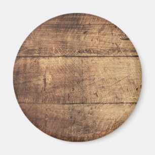 Old brown wooden boards wall design magnet