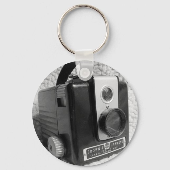Old Brownie Hawkeye Camera Key Ring (Front)