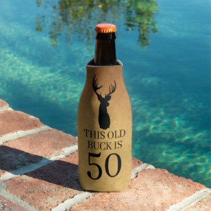 Old Buck 50th Birthday Bottle Cooler