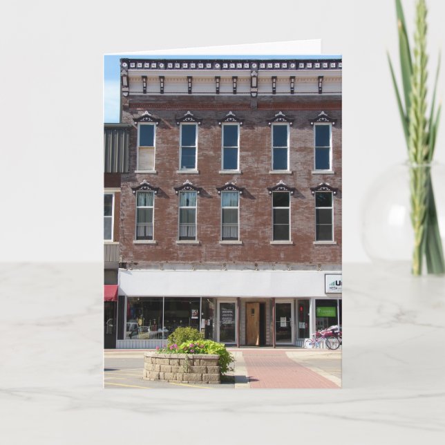 Old Building in Washington, Iowa Card (Front)