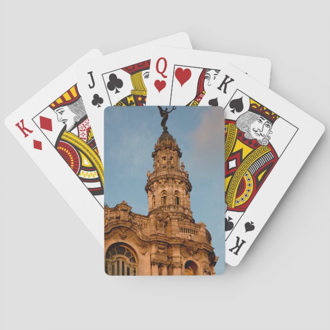 Old building Spire, Havana, Cuba Playing Cards (Back)