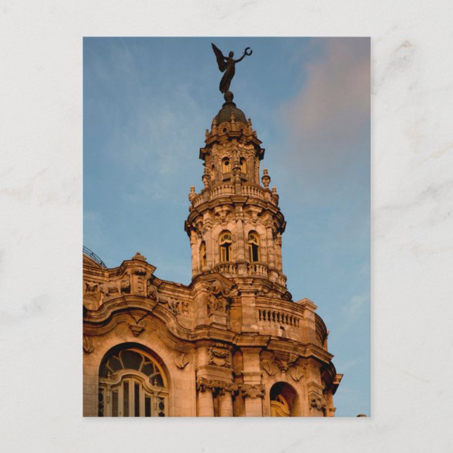 Old building Spire, Havana, Cuba Postcard (Front)