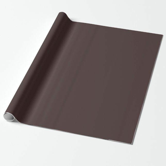 Old Burgundy Solid Colour Wrapping Paper (Unrolled)