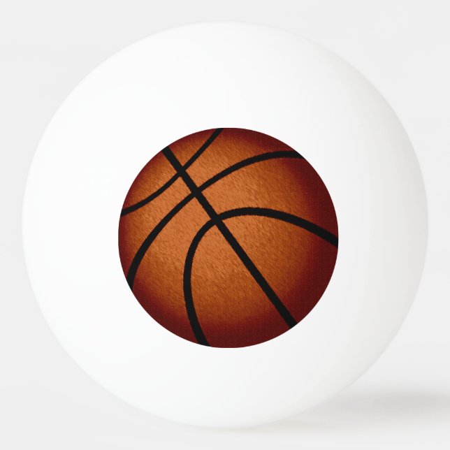 Old Burnished look Basketball Ping Pong Balls (Front)