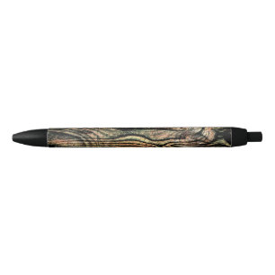 Old Burnt Wood Black Ink Pen