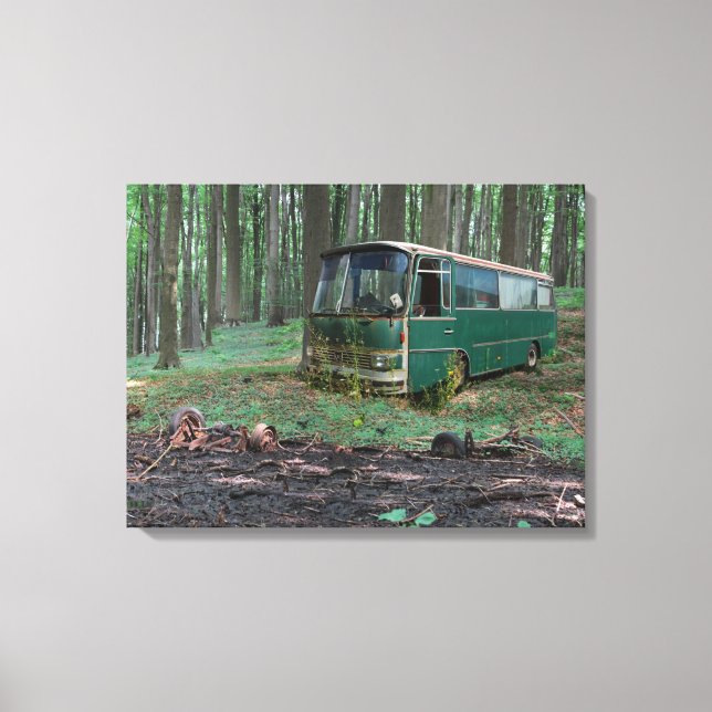 Old Bus - Old Iron Canvas Print (Front)