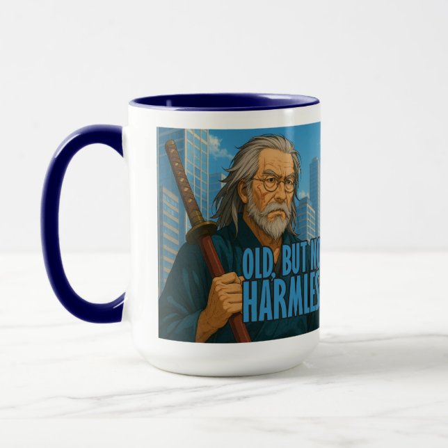 Old But Not Harmless Samurai City Mug (Left)