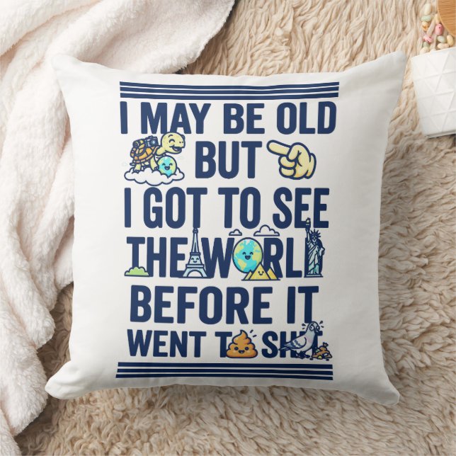Old But Saw World Before It Went Bad Cushion (Blanket)
