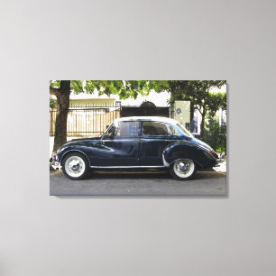 Old but very well kept Audi car. Canvas Print