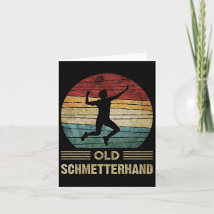 Old Butterhand Dminton Shuttle Vintage Funny Card
