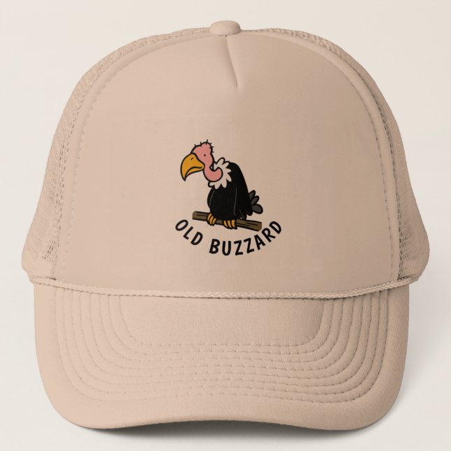 Old Buzzard/ Vulture Trucker Hat (Front)