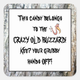 Old Buzzard's candy fun sticker