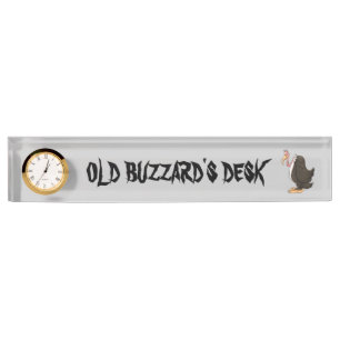 Old Buzzard's Desk name plate