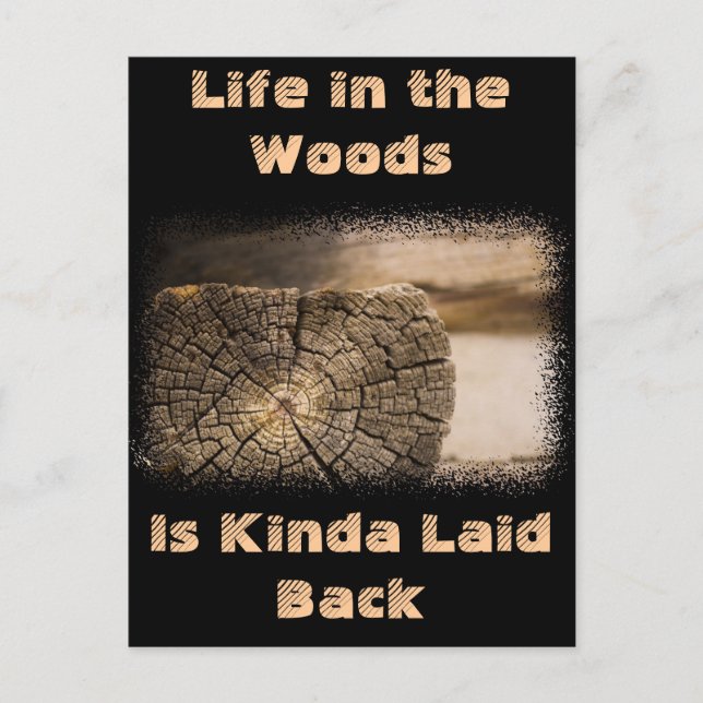 Old Cabin Textures Postcard (Front)