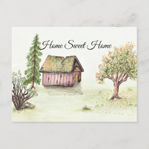 Old Cabin (Watercolor Home Sweet Home Collection) Postcard