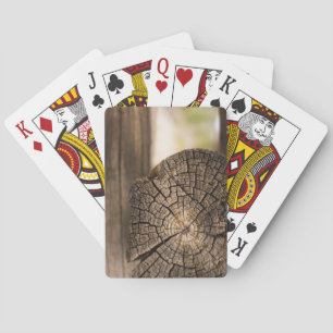 Old Cabin Wood Textures Playing Cards