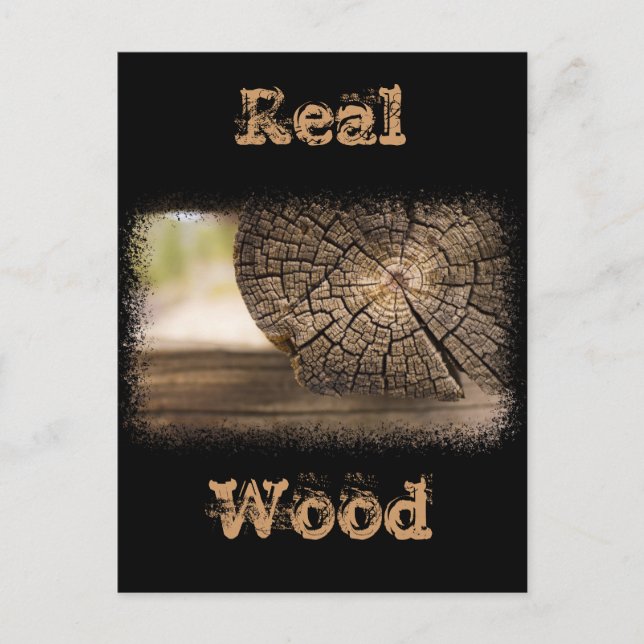 Old Cabin Wood Textures Postcard (Front)