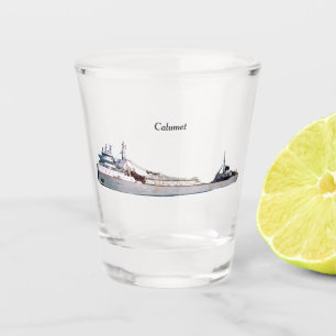 old Calumet shot glass