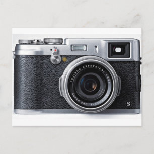 old camera postcard