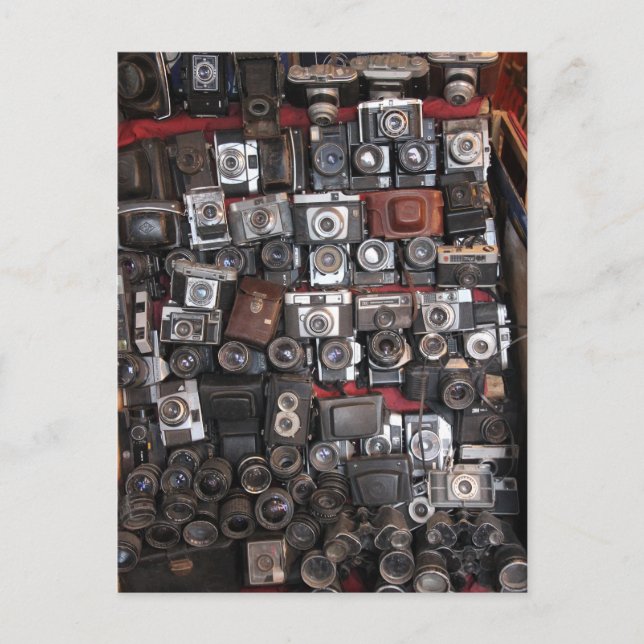 Old cameras postcard (Front)