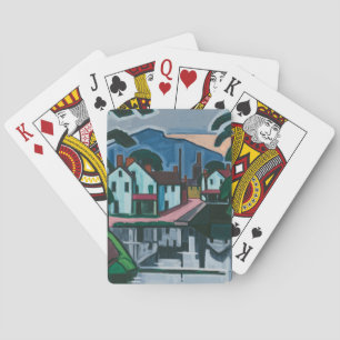 “Old Canal Port” art playing cards
