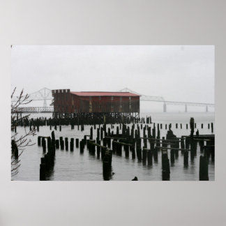 old cannery Astoia Oregon Poster