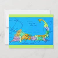 Old Cape Cod tourist Map
