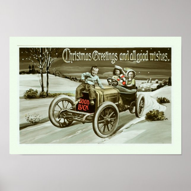 Old car and children poster (Front)