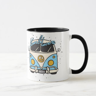 Old car - blue mug