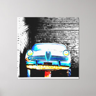 Old car canvas print