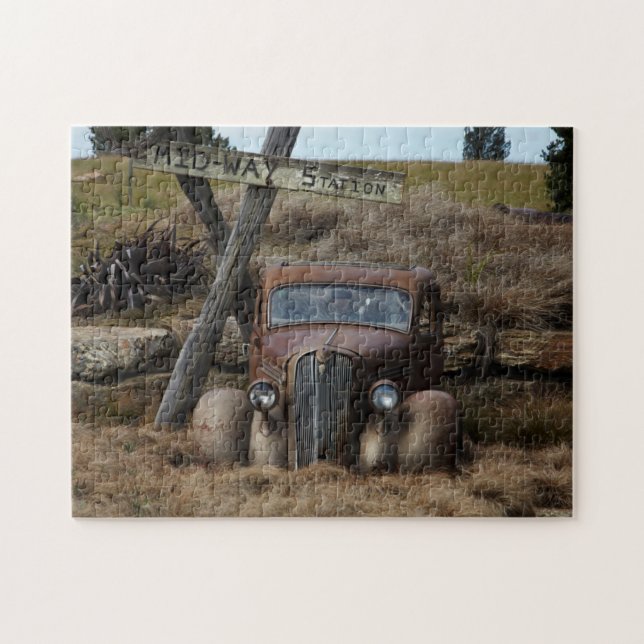 Old car jigsaw puzzle (Horizontal)