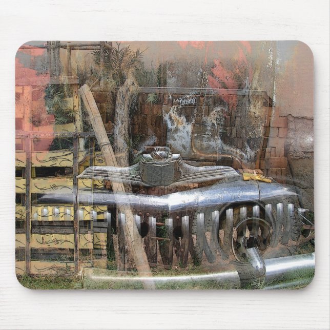 Old Car Mouse Pad (Front)