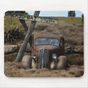 Old car mouse pad