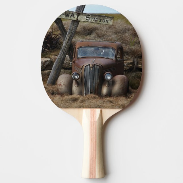 Old car ping pong paddle (Front)