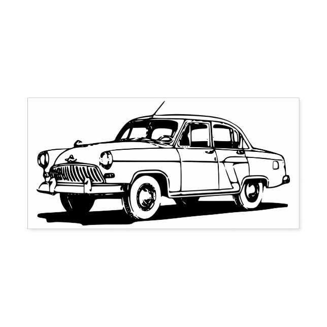 OLD CAR RUBBER STAMP (Imprint)