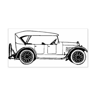 Old Car Rubber Stamp