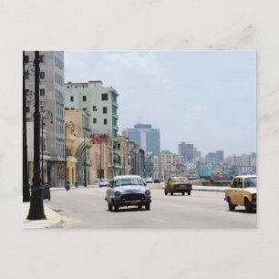 Old cars of La Havana Postcard