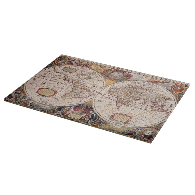 Old Cartographic Map Cutting Board (Corner)